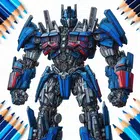 icon-1652.webp Robots Color By Number Book - Image 1