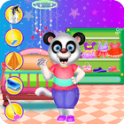 Baby Panda House Cleaning Game